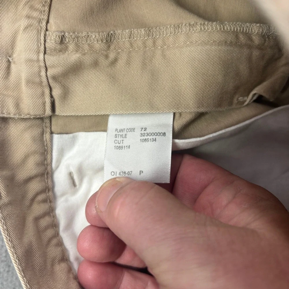 Polo Ralph Lauren Boys Chino Pants Size 10 Beige Vintage Wide Leg Preppy